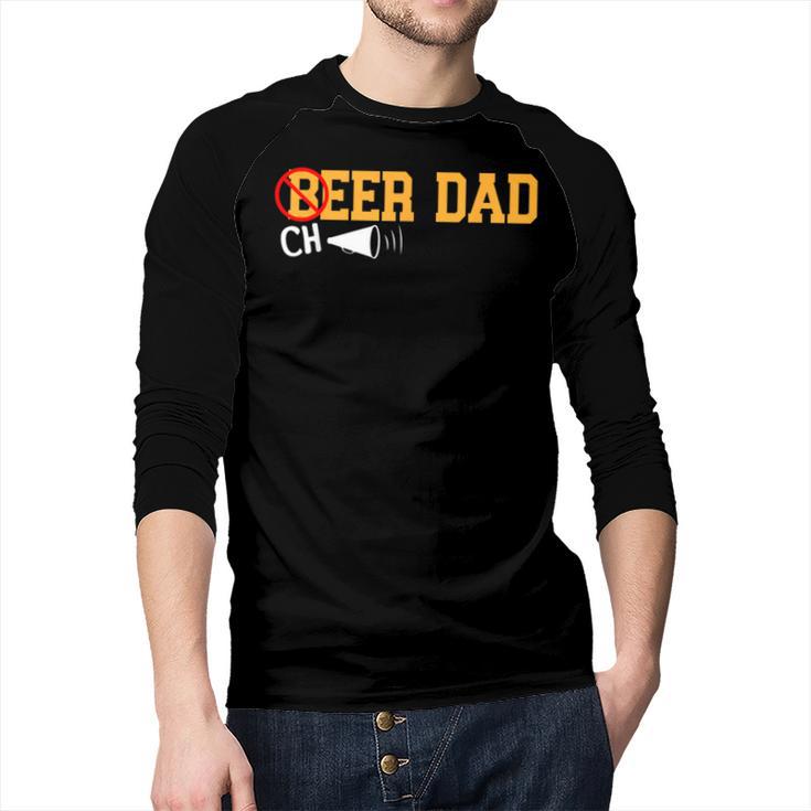 Cheerleader Dad Beer Cheerleading Cheer Dad Men Baseball Raglan Shirt