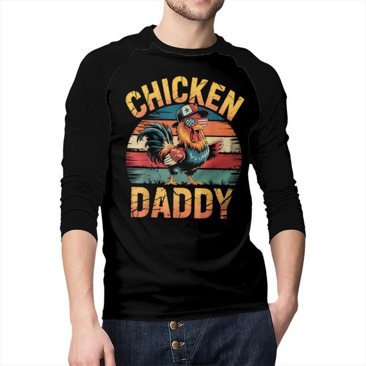 Chicken Daddy Farmer For Men Men Baseball Raglan Shirt