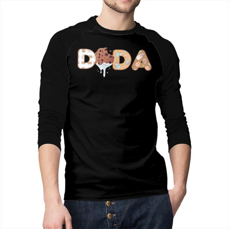 Cookies Dada 1st Birthday Milk Party Family Matching Men Baseball Raglan Shirt