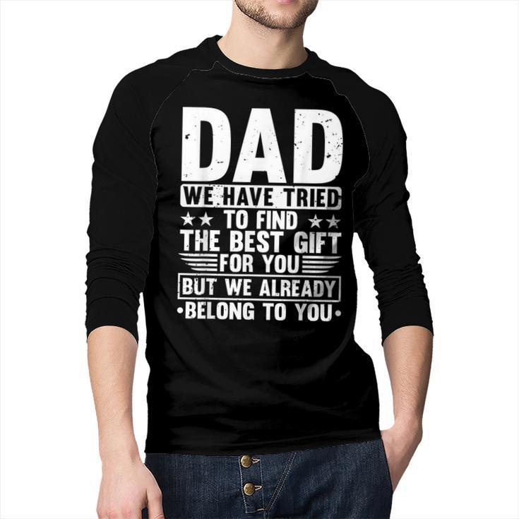 Cool Dad Art For Father Dad Stepfather From Son Daughter Men Baseball Raglan Shirt
