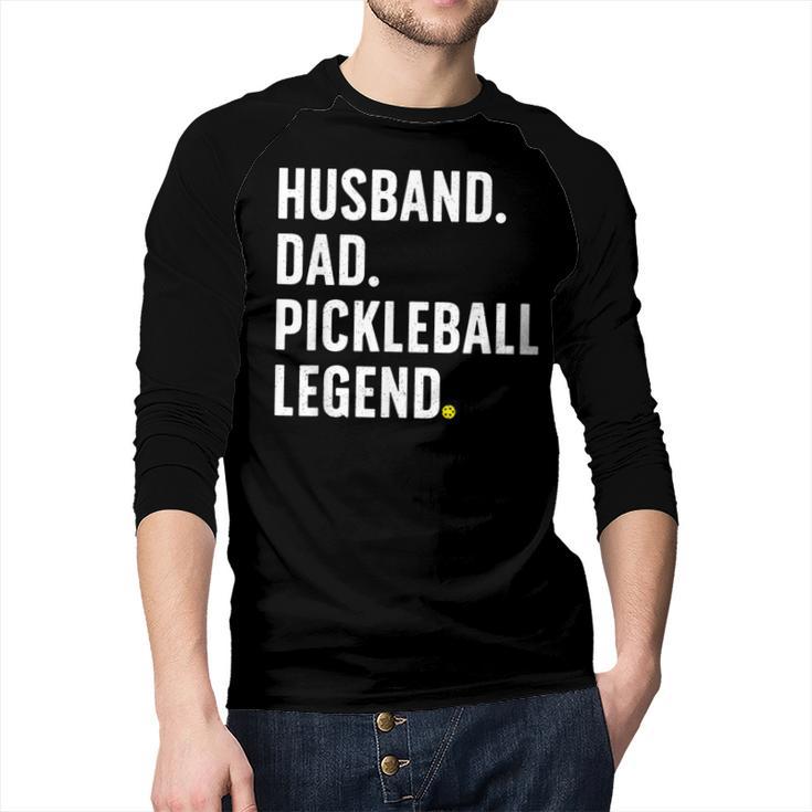 Cool Pickleball For Men Husband Dad Legend Pickleball Player Men Baseball Raglan Shirt