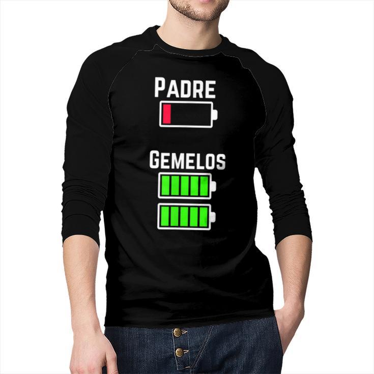 Cufflinks Battery Filled Tired Dad Low Battery Charge Men Baseball Raglan Shirt