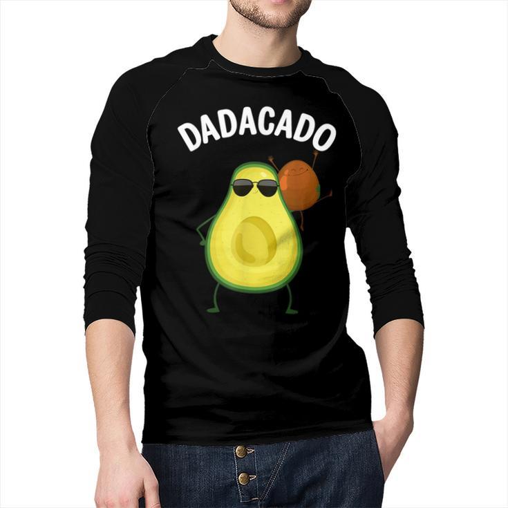 Cute Avocado For Dad Men Fruit Avocado Pear Lovers Men Baseball Raglan Shirt