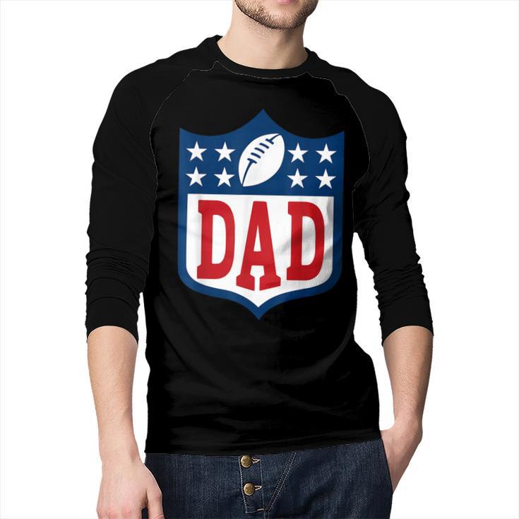 Dad American Football Happy Birthday Family Matching Retro Men Baseball Raglan Shirt