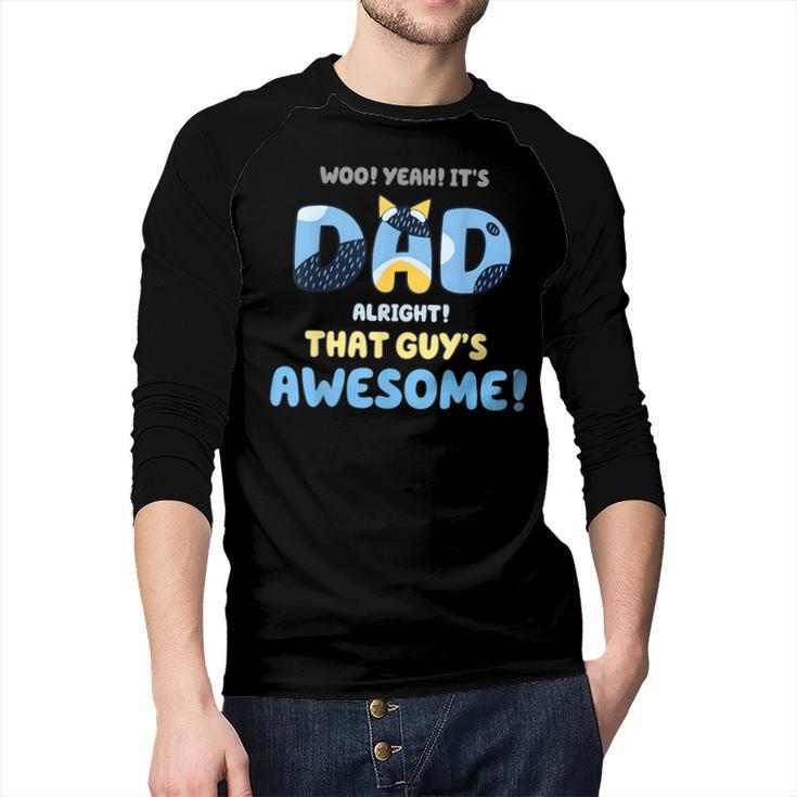 My Dad Is Awesome Fathers Day Shirt From Son Daughter Wife Men Baseball Raglan Shirt