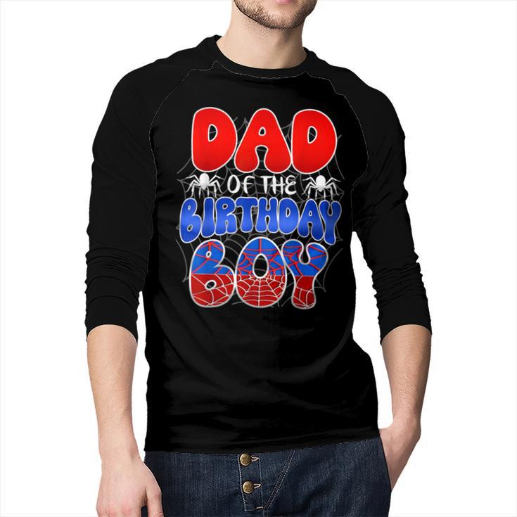 Dad And Mom Birthday Boy Spider Family Matching Men Baseball Raglan Shirt