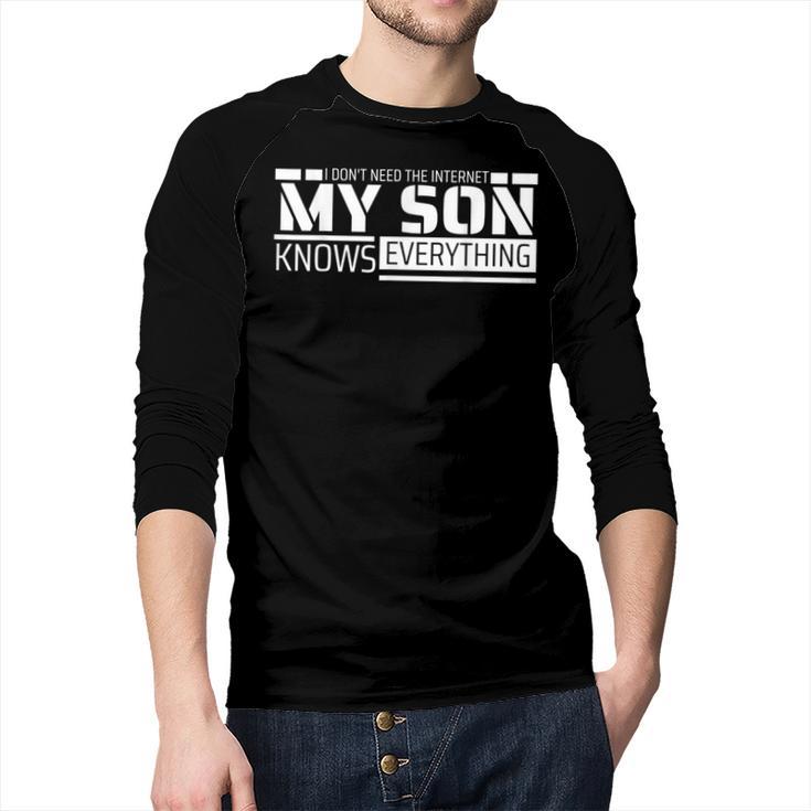 Dad Shirt From Son Men Fathers Day Dad Men Baseball Raglan Shirt