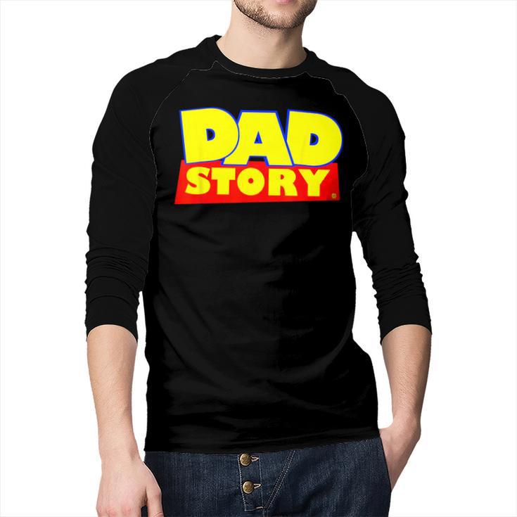 Dad Story Men Baseball Raglan Shirt