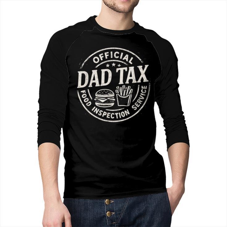 Dad Tax Papa Daddy Fathers Day Men Baseball Raglan Shirt