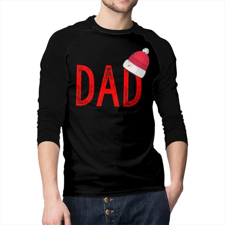 Dad Xmas PJs Christmas Pajamas And Xmas PJ Family Shirt Men Baseball Raglan Shirt