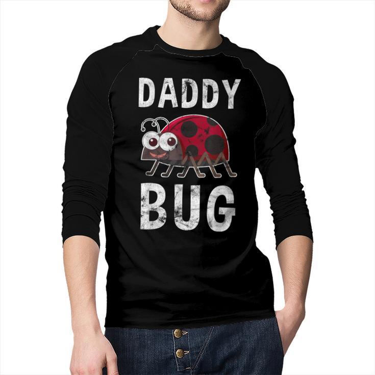 Daddy Bug Ladybug Lover Cute Dad Small Men Baseball Raglan Shirt