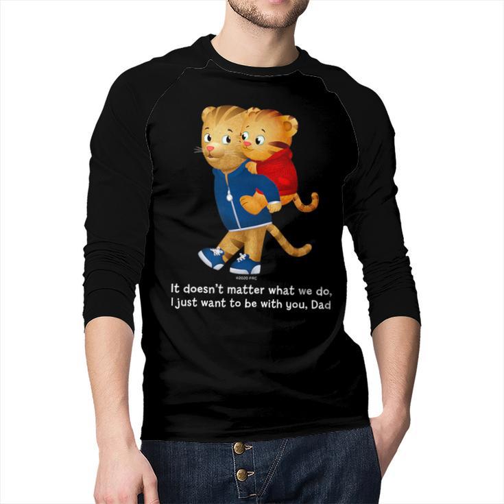Daniel And Dad Tiger Dark Shirt Men Baseball Raglan Shirt