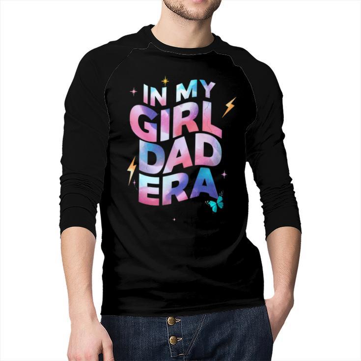 In My Daughter Era Dad Life Soft Pastel Pride Theme Men Baseball Raglan Shirt