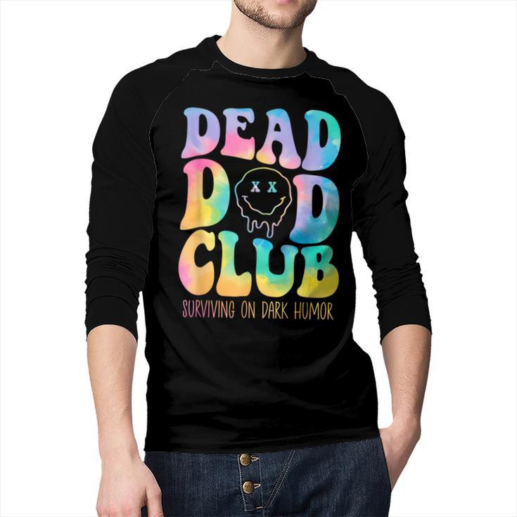 Dead Dad Club Surviving On Dark Humor Hippie Men Baseball Raglan Shirt
