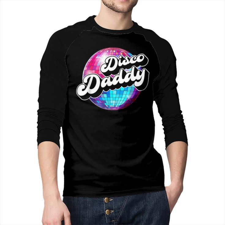 Disco Daddy 60's 70s Disco Dad Men Baseball Raglan Shirt