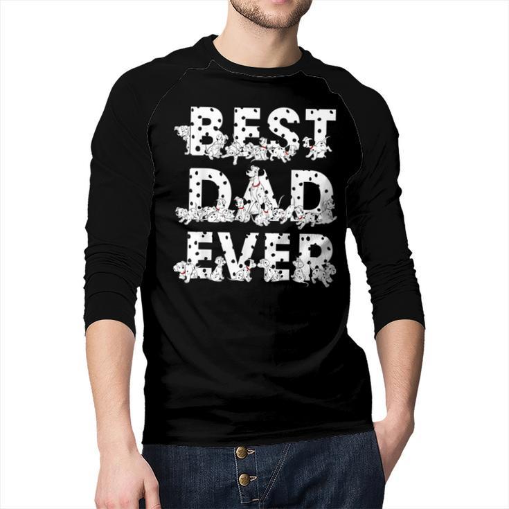Disney 101 Dalmatians Best Dad Ever Father's Day Men Baseball Raglan Shirt