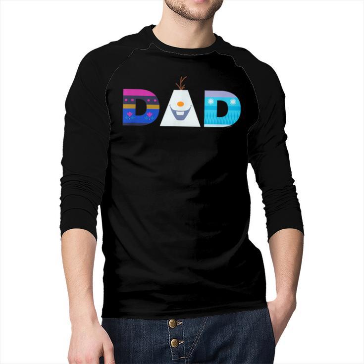 Disney Frozen Elsa Anna Olaf Dad Father's Day Birthday Men Baseball Raglan Shirt
