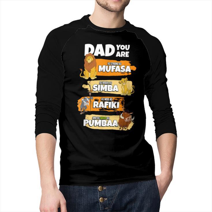 Disney The Lion King Dad You Are Word Stack Men Baseball Raglan Shirt