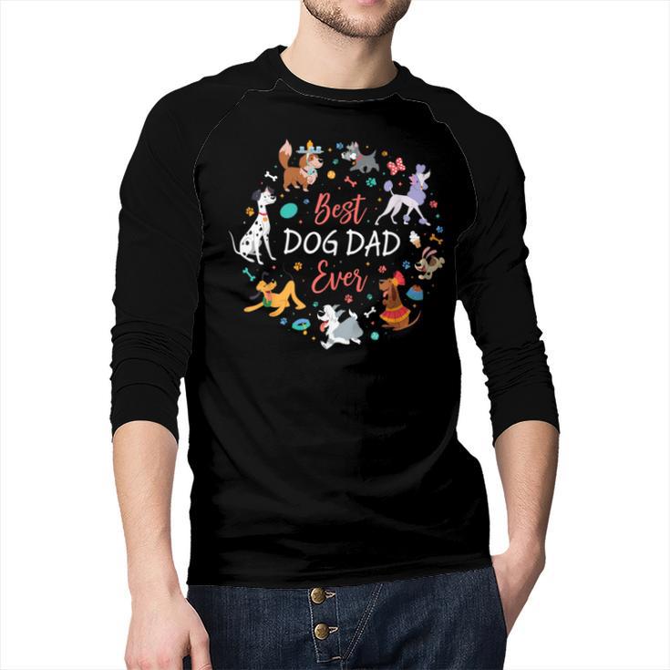 Disney Pet Parent Father’s Day Disney Dogs Best Dog Dad Ever Men Baseball Raglan Shirt
