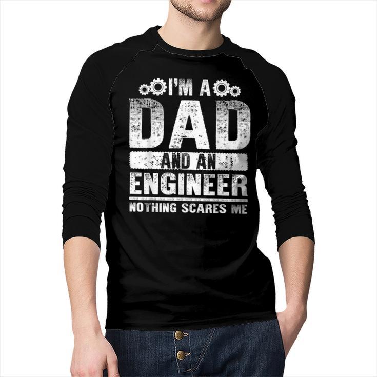 Engineer Dad Art For Men Father Day Engineering Lovers Men Baseball Raglan Shirt