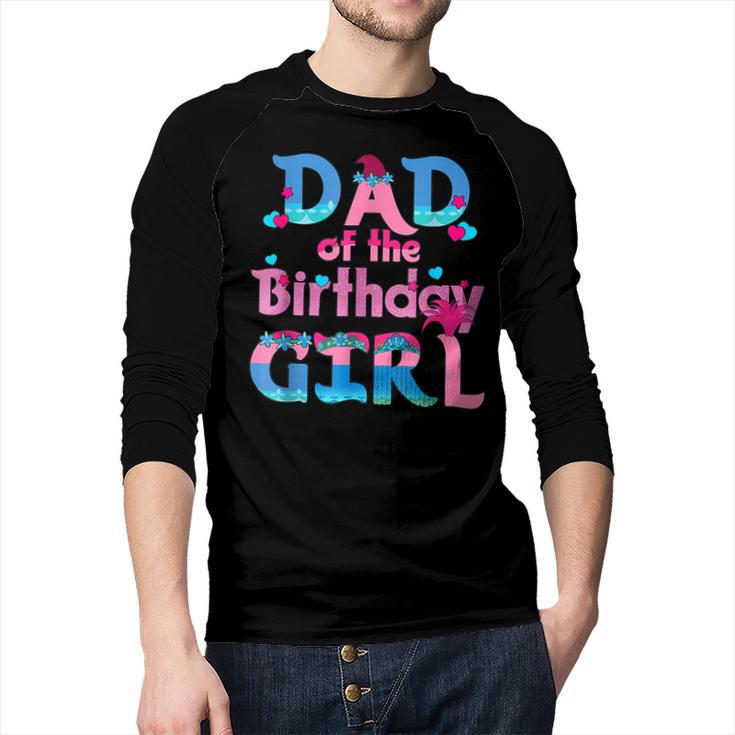 Family Party Decorations Dad Of The Birthday Girl T-Shirt Men Baseball Raglan Shirt
