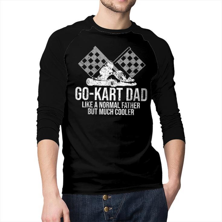Go-Kart Dad Shirt Kart Racing Go-Cart Karting For Daddy Men Baseball Raglan Shirt