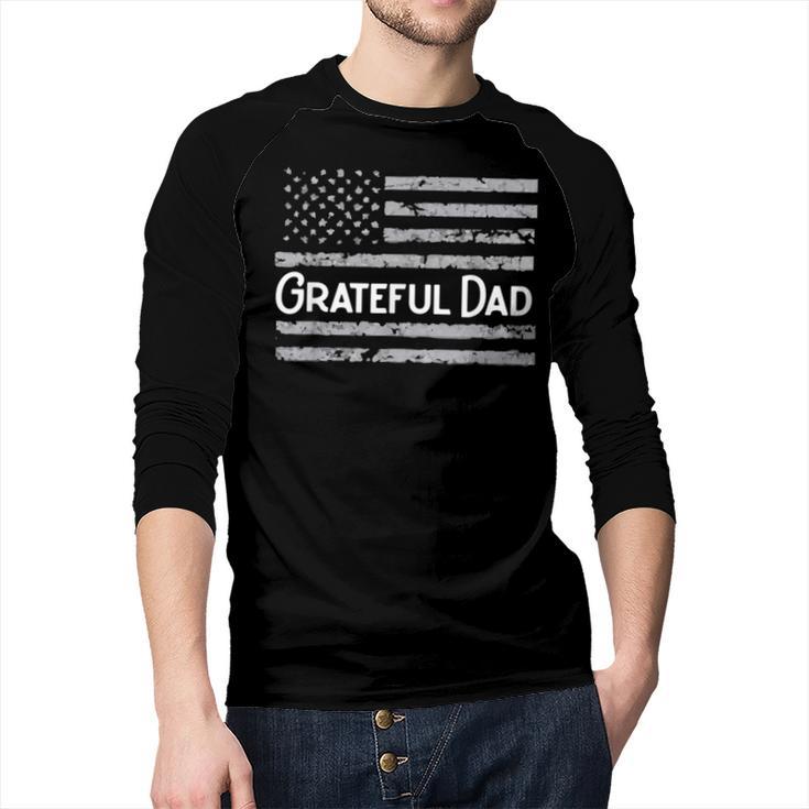 Grateful Dad Father's Day Papa Daddy Best Dad Men Baseball Raglan Shirt