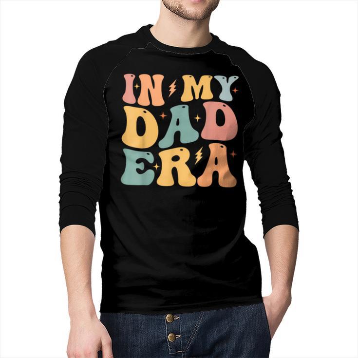 Groovy In My Dad Era Dad Father's Day Men Baseball Raglan Shirt