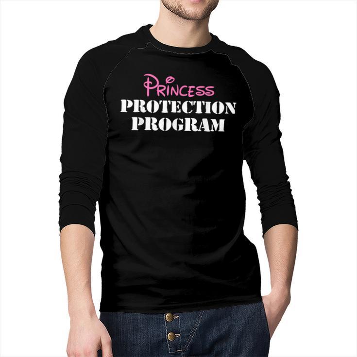 Halloween Dad Mom Daughter Adult Costume Princess Security Men Baseball Raglan Shirt