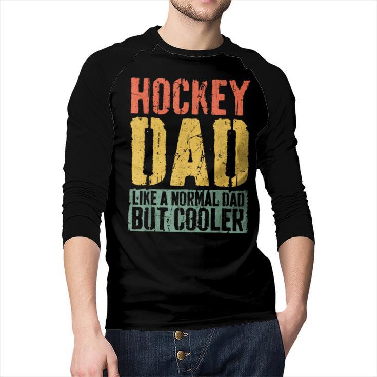 Hockey Dad Shirt Men Fathers Day Hockey Dad Men Baseball Raglan Shirt