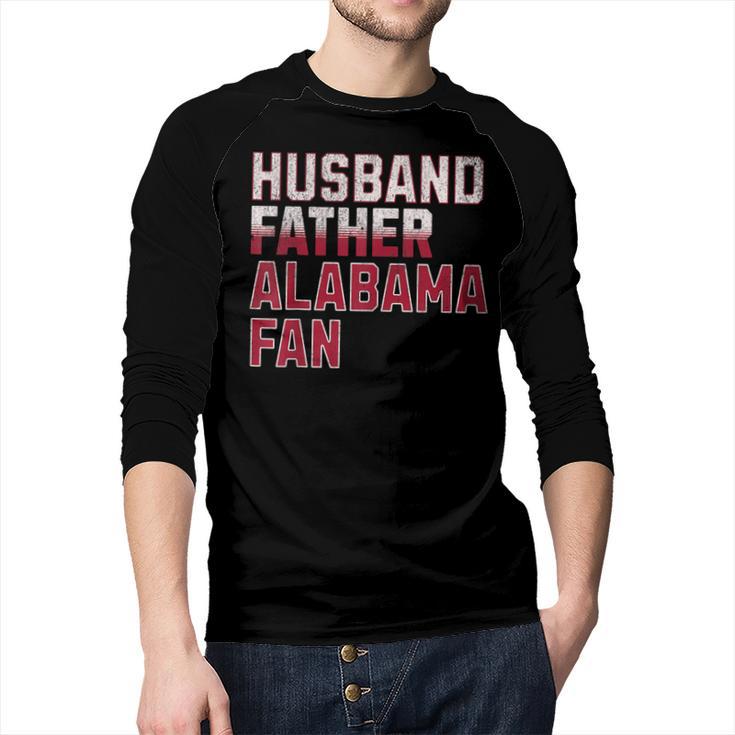 Husband Father Alabama Fan Fathers Day Alabama Dad Men Baseball Raglan Shirt