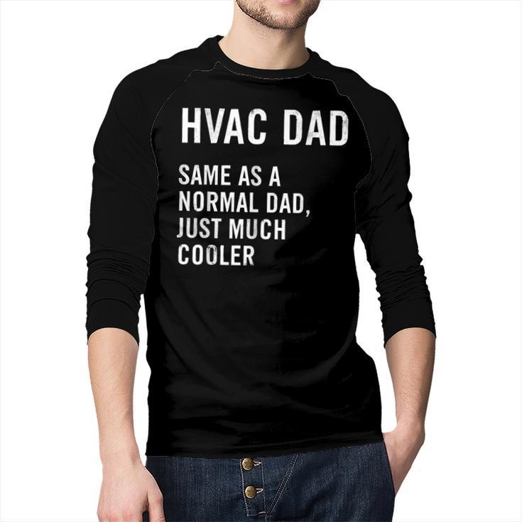 HVAC Dad Definition HVAC Technician Men Baseball Raglan Shirt