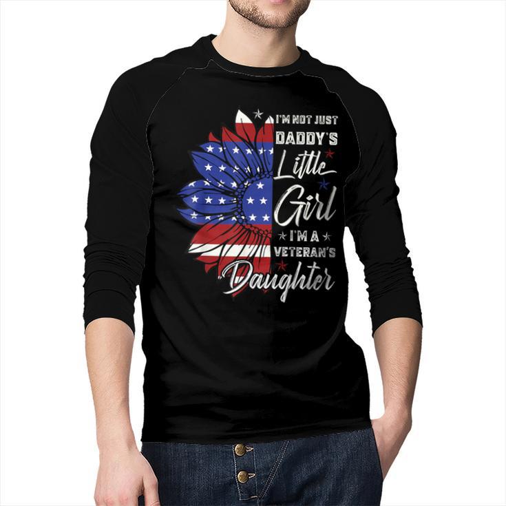 I'm Not Just a Daddy's Little Girl I'm a Veteran's Daughter Small Men Baseball Raglan Shirt