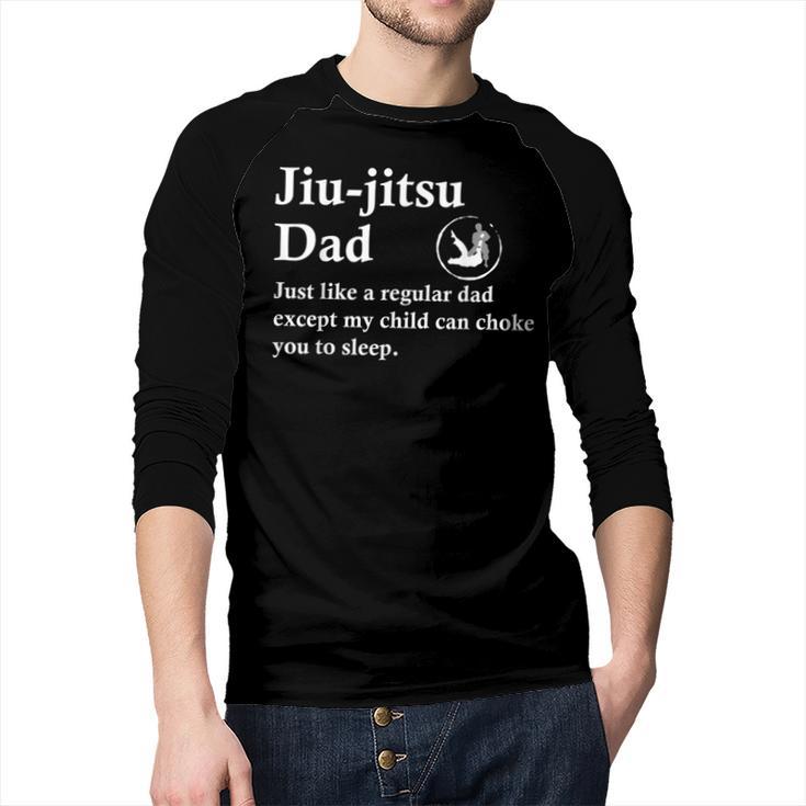 Jiu Jitsu Dad BJJ Definition Men Baseball Raglan Shirt