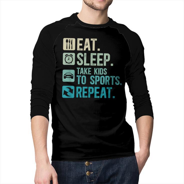 Take Kids To Sports Dad Sports Father Sport Dad Men Baseball Raglan Shirt