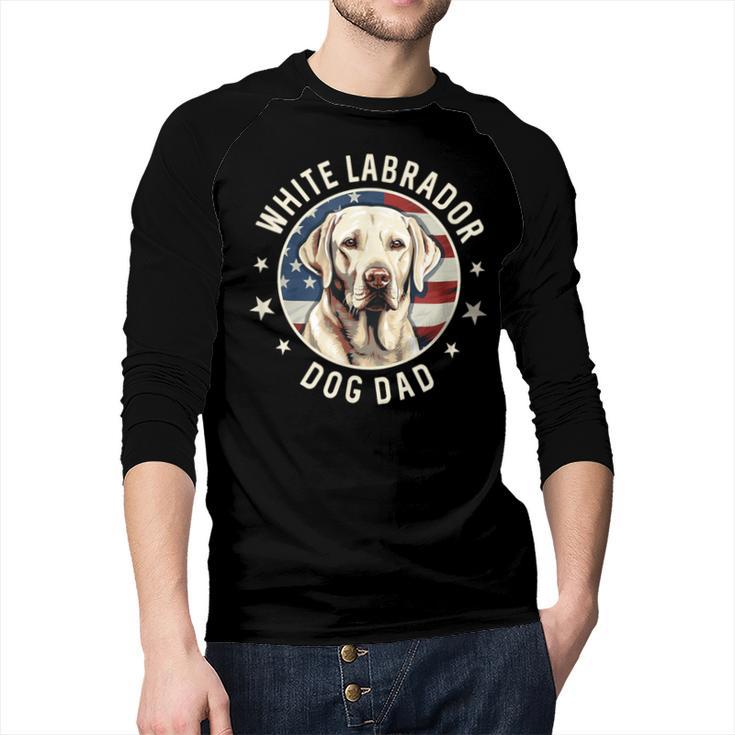 Labrador Retriever Dog Dad Men Baseball Raglan Shirt