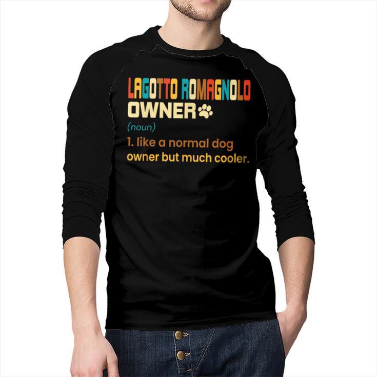 Lagotto Romagnolo Vintage Retro Dog Mom Dad Men Baseball Raglan Shirt