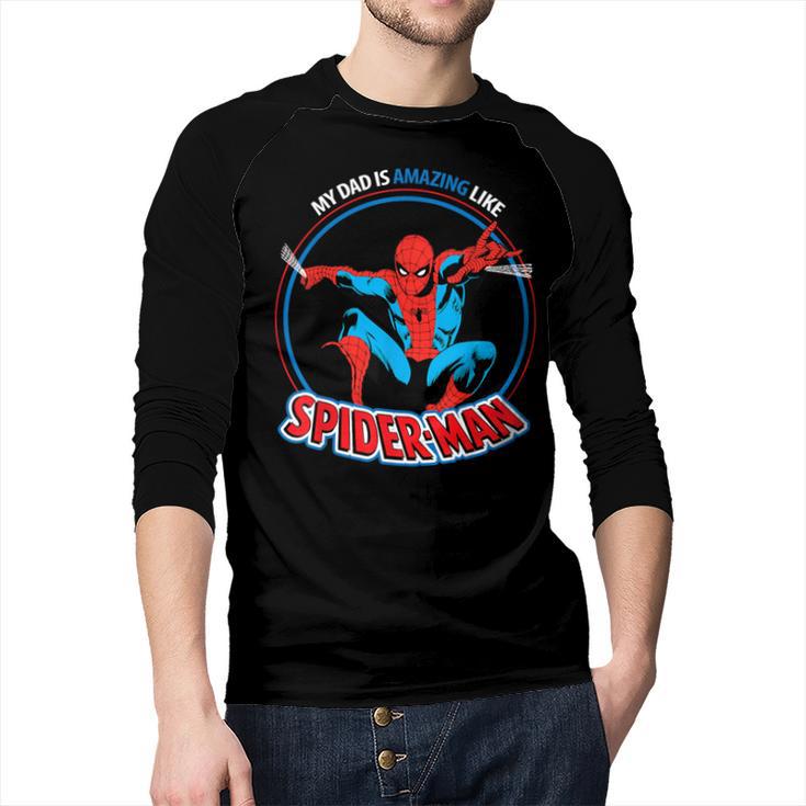 Marvel Dad Is Amazing Like Spider-Man Father's Day Men Baseball Raglan Shirt