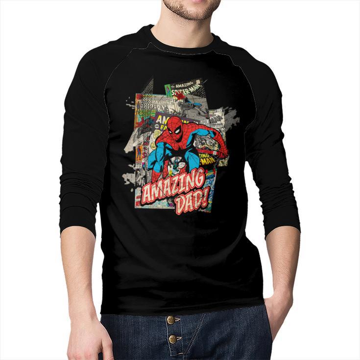 Marvel Spider-Man Amazing Dad Father's Day Men Baseball Raglan Shirt
