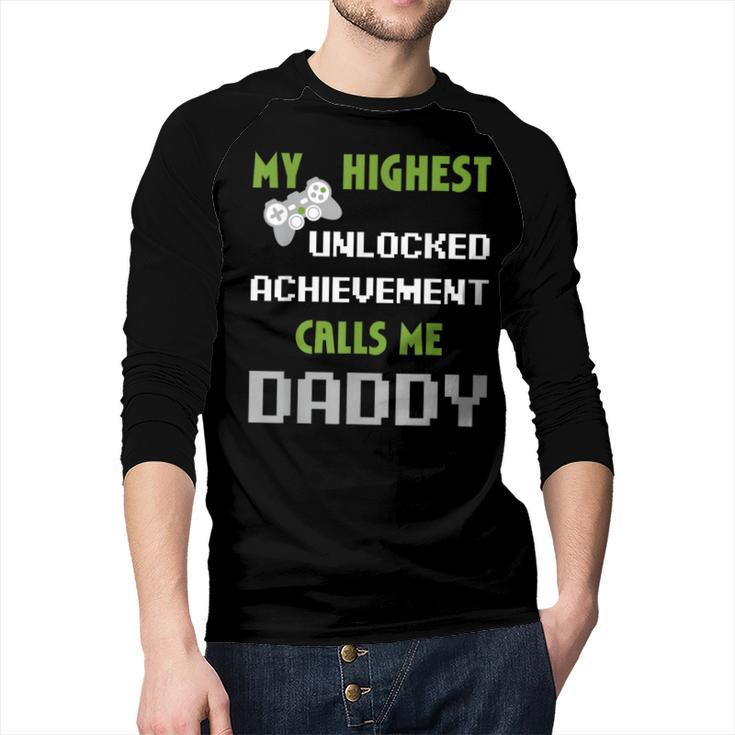 Nerdy Father Day Gamer Dad Daddy Men Love Video Gaming Men Baseball Raglan Shirt