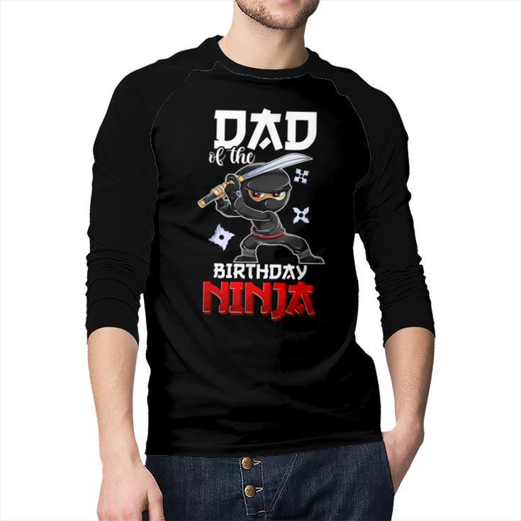 Ninja Favor Shirt For Men Dad Of The Birthday Boy Men Baseball Raglan Shirt