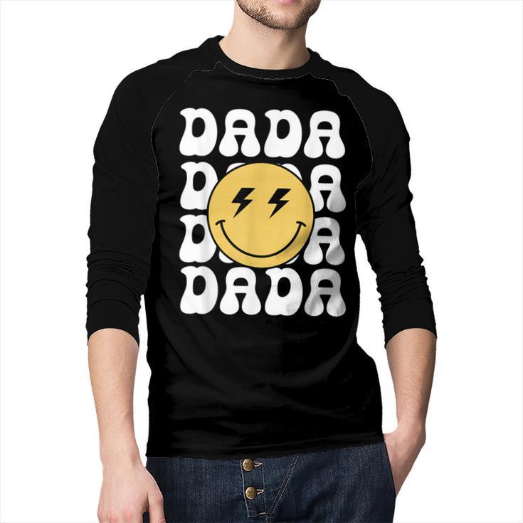 One Happy Family Birthday Matching Apparel Dada One Happy Dude Birthday Theme Family Matching  Adult Child Short Sleeve Crew Neck Classic Fit Polyester 50 Cotton 50 Men Baseball Raglan Shirt