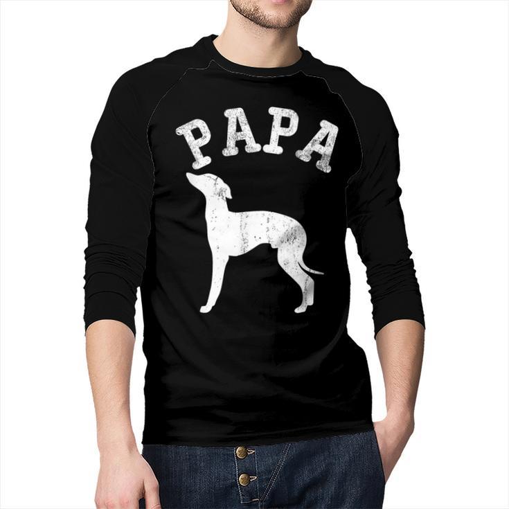 Papa ITALIAN GREYHOUND For Dad Men Baseball Raglan Shirt