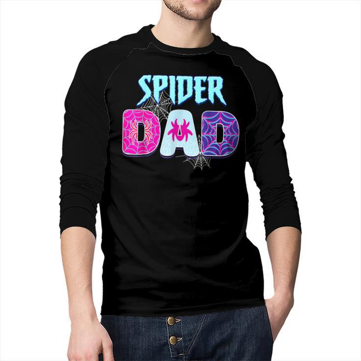Parents Mom Spider Dad Matching Family Birthday Men Baseball Raglan Shirt