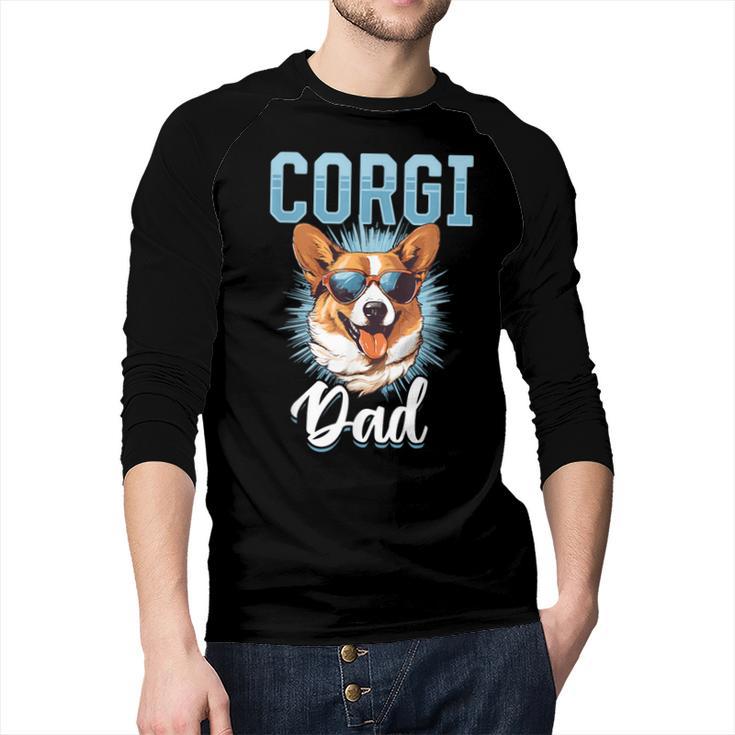 Pembroke Welsh Corgi Corgi Dad Men Baseball Raglan Shirt