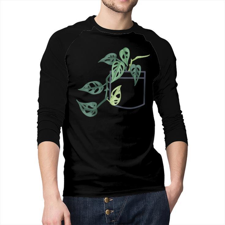 Plant Dad Plant Mom Grow Monstera Adansonii Urban Gardener Men Baseball Raglan Shirt