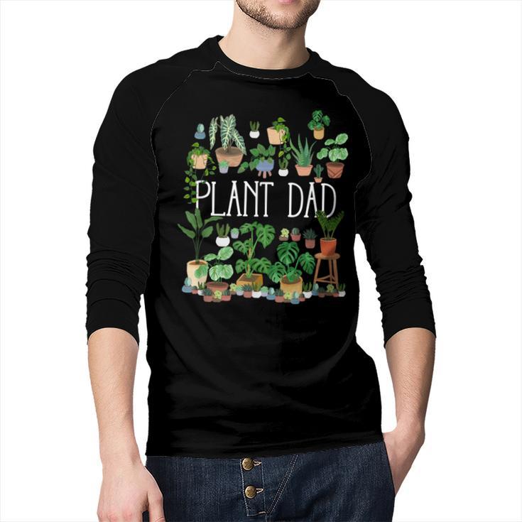 Potted Plant Dad Men Baseball Raglan Shirt