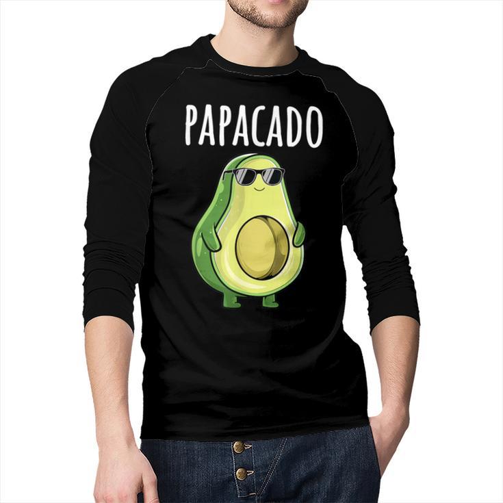 Pregnancy Announcement Shirts Men Dad Papacado Men Baseball Raglan Shirt