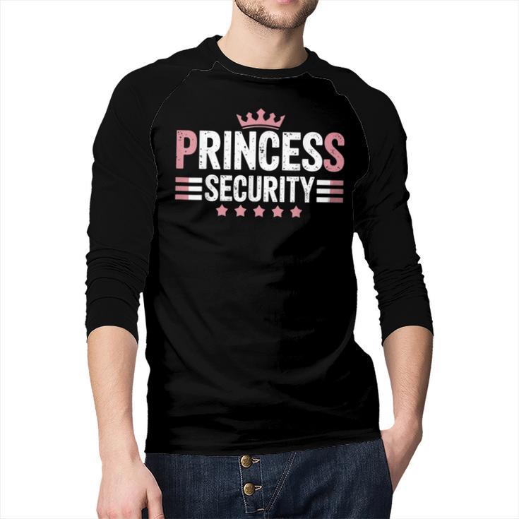Princess Security Boys Big Brother Vintage Birthday Dad Mom Men Baseball Raglan Shirt