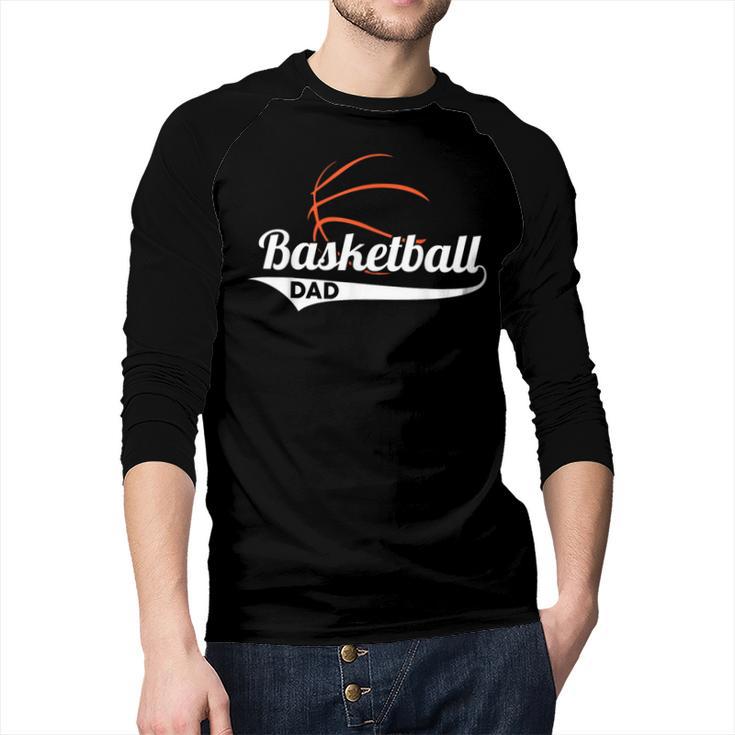 Proud Basketball Dad T-Shirt Men Baseball Raglan Shirt
